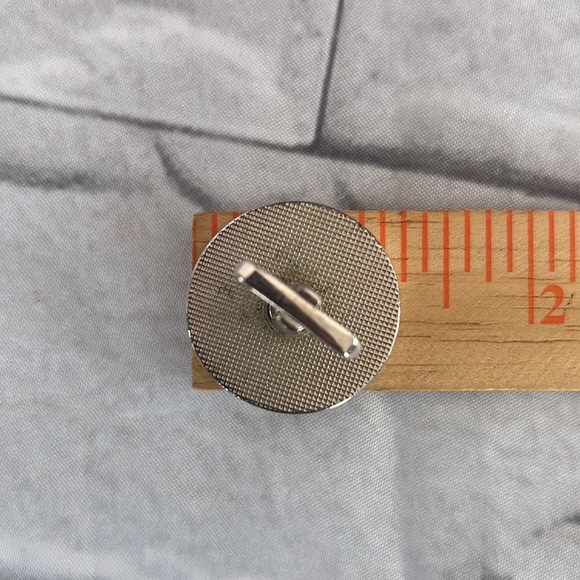 Vintage Hickok Round shaped silver toned cuff links - Picture 7 of 8